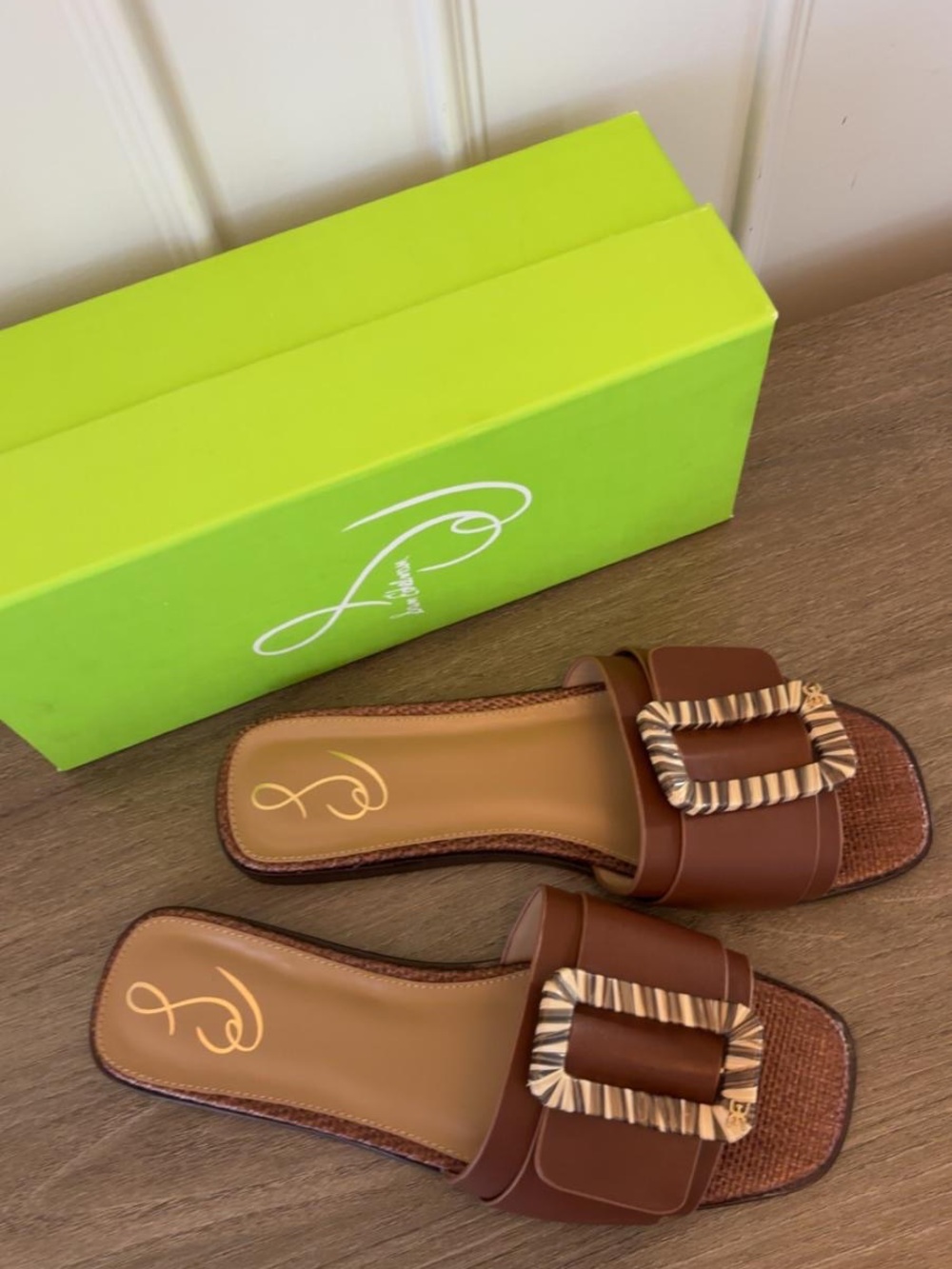 Sam Edelman Inez Slide Sandel Brown/Stripe